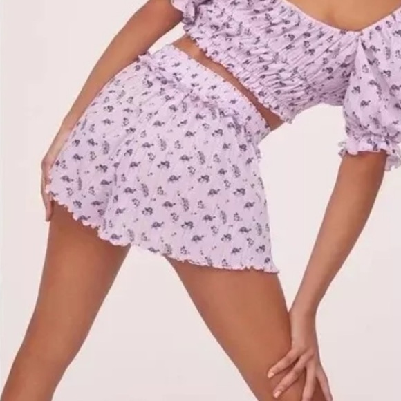 🍋 Floral Pink Shorts fll - Picture 9 of 9